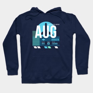 Augusta (AUG) Maine Airport // Sunset Baggage Tag Hoodie